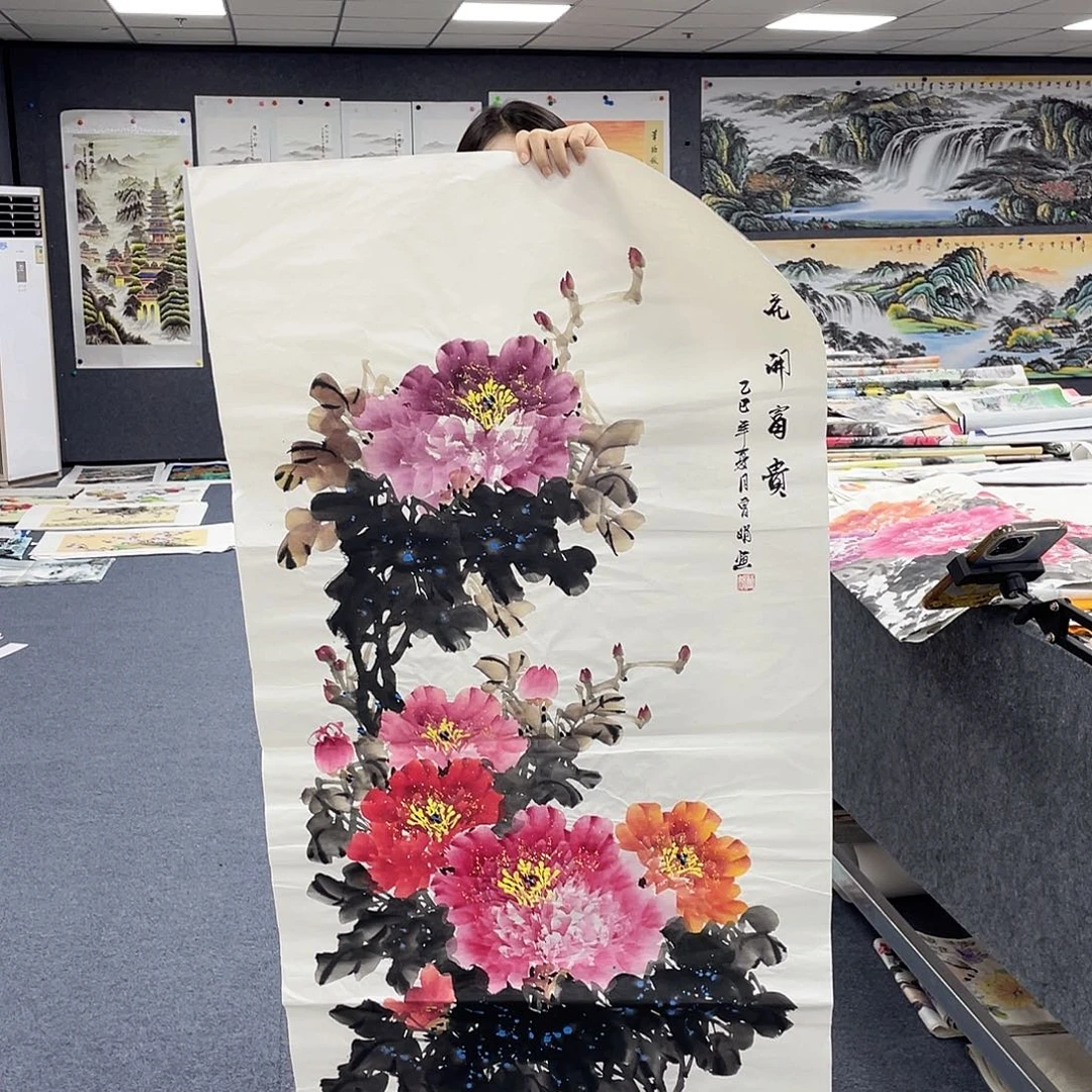 国画作品小姐姐放漏…