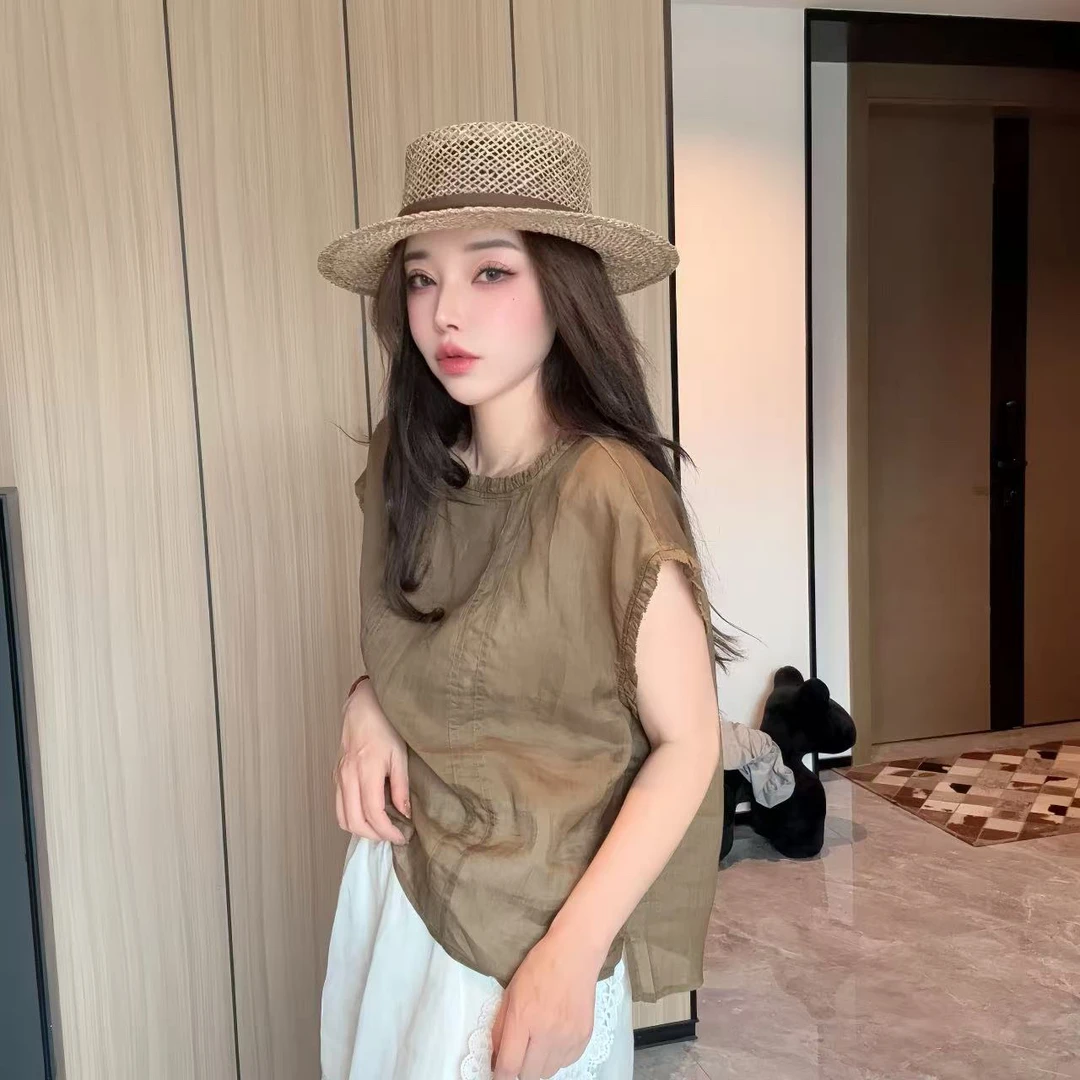 【丽丽推荐】100 支苎麻设计感上衣