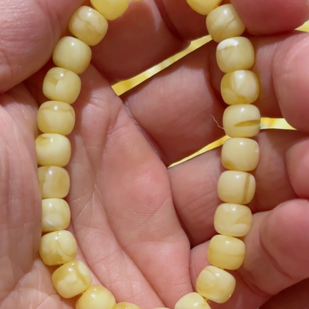 蜜蜡手串未镶嵌琥珀蜜蜡手串8.2mm