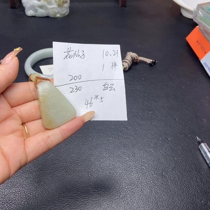 花***1和田玉未镶嵌颈饰