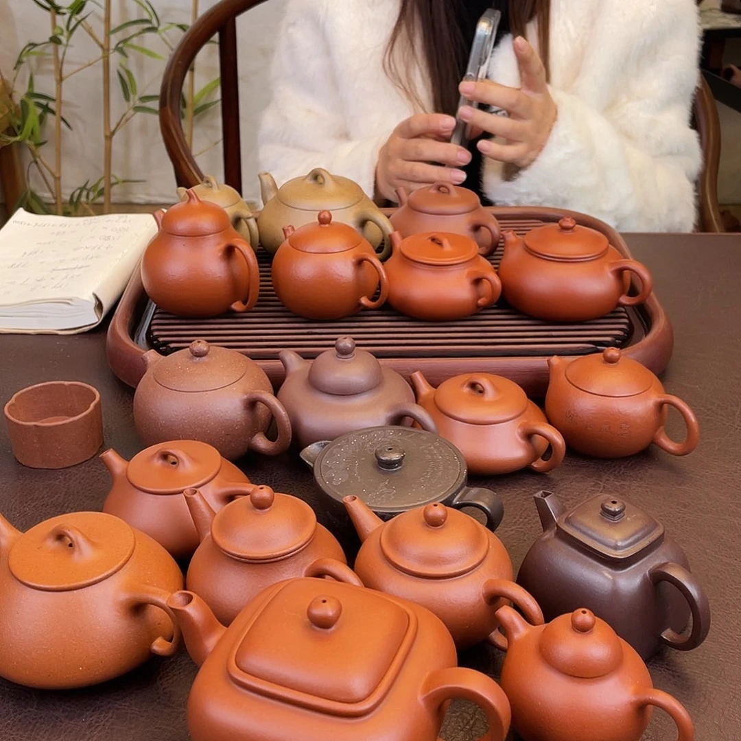 用***6茶壶紫砂一共19个壶