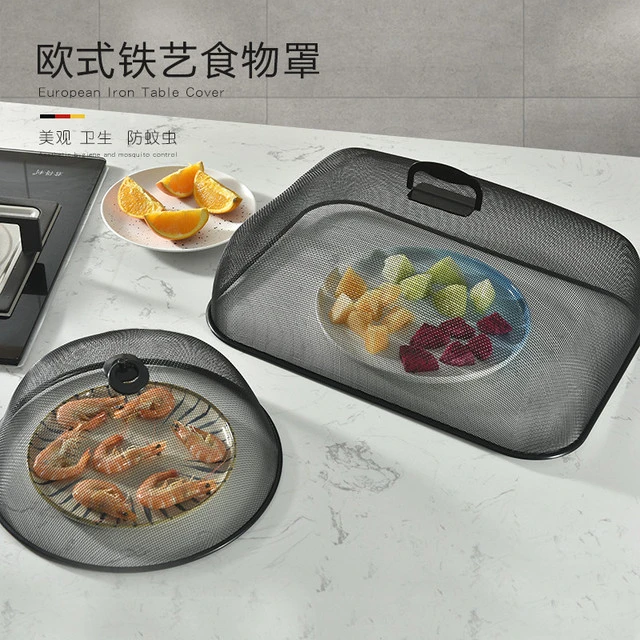 不锈钢盖菜罩夏季新款加大长方形加密网孔菜盖子食物罩家用防苍蝇