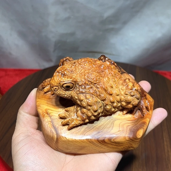 Q***W柏木（崖柏）崖柏手工雕刻呱呱