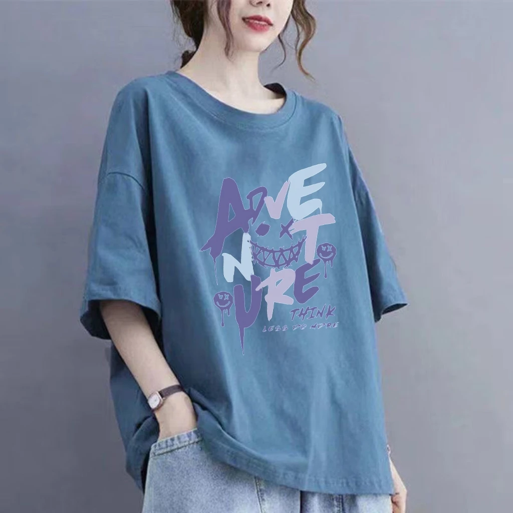 夏季新款纯棉大码短袖t恤女韩版宽松胖MM洋气显瘦休闲上衣体恤衫