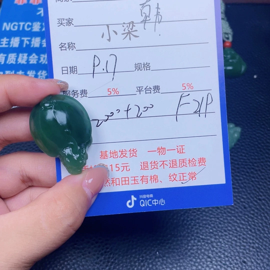 颈饰未镶嵌和田玉韩*