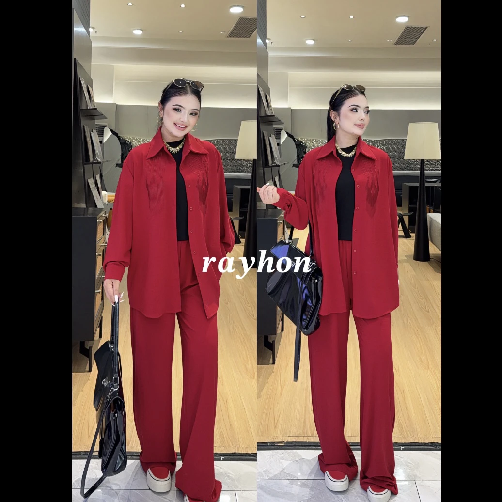 Rayhon时尚休闲三件套套装气质显瘦高级百搭精致优雅