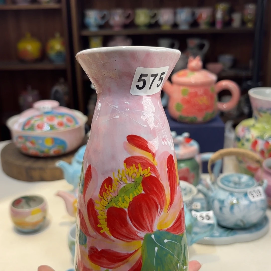 景德镇手绘高温釉下彩陶瓷茶具