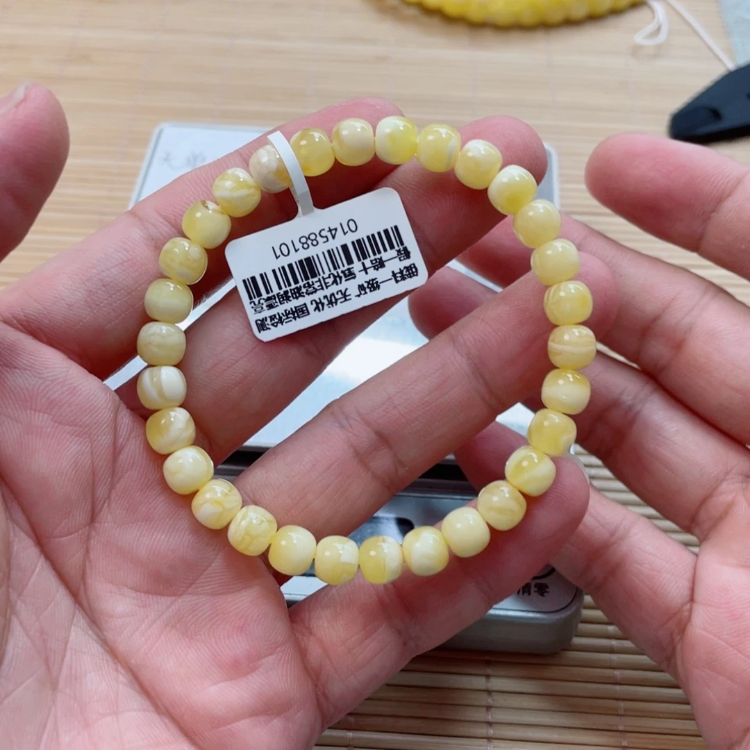 裸石蜜蜡未镶嵌手串55