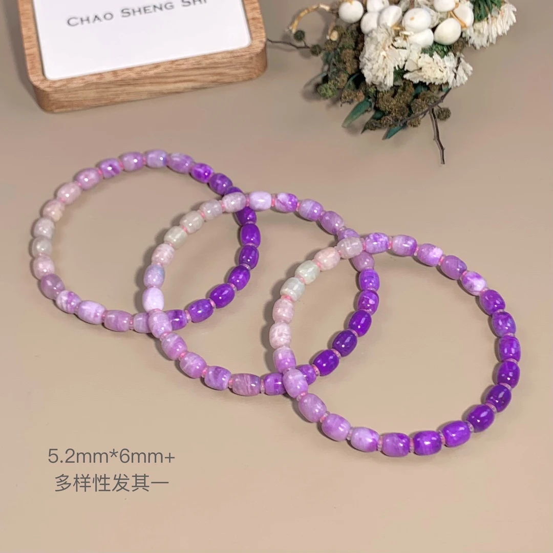 潮生石丨舒俱来归圆汉堡珠手串5.2mm*6mm/多样性发其一/C01864
