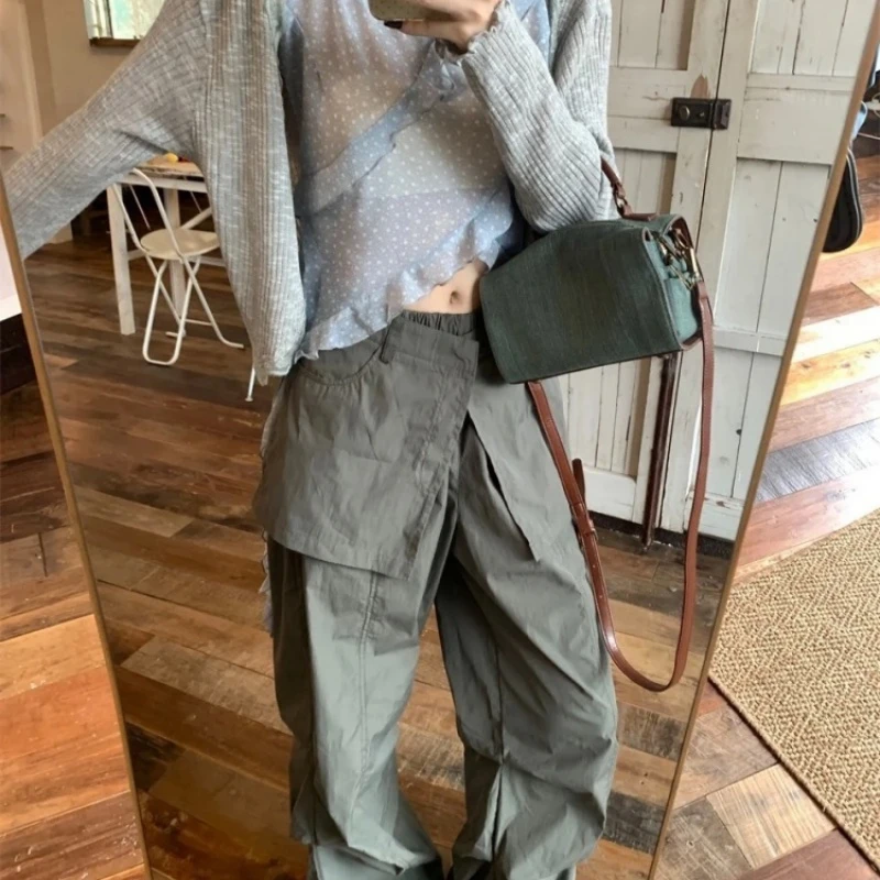 【N33 MOUNTAIN】时尚小众设计半裙连体男女户外工装伞兵裤C1515