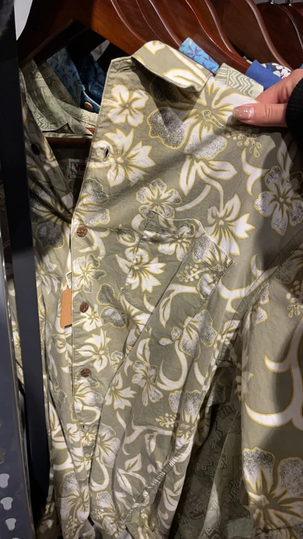 复古夏季衬衫男女款