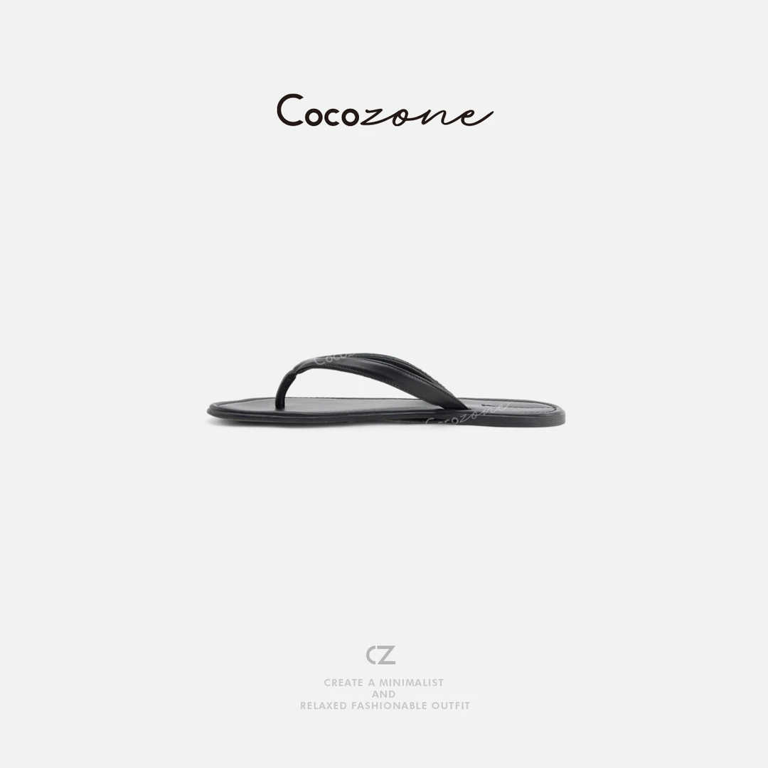 COCO ZONE 刘一一女夏季时尚百搭平底外穿休闲人字拖CC2A0385