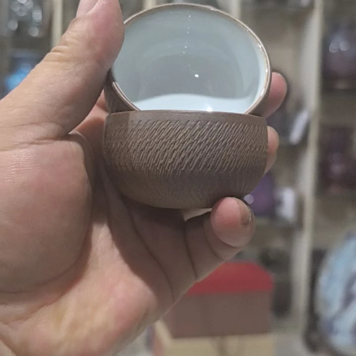 钧瓷手工客杯两个装
