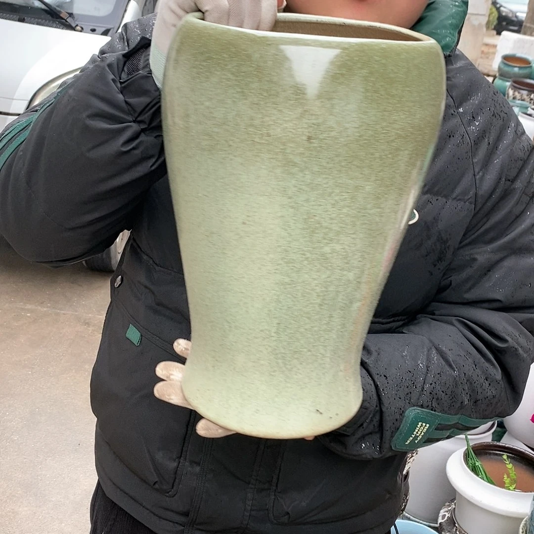 紫砂花盆正品口18高32