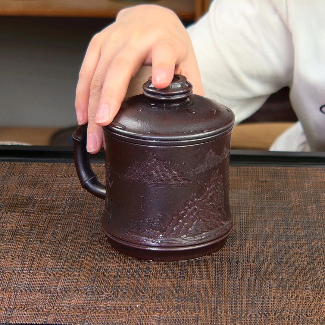 茶杯紫砂高货放漏