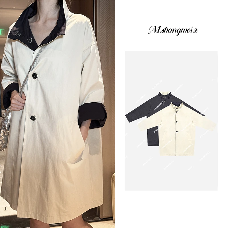 M.SHANGMEI.Z/沐熙【深藏不露】美大哥气质两面穿风衣外套X032190