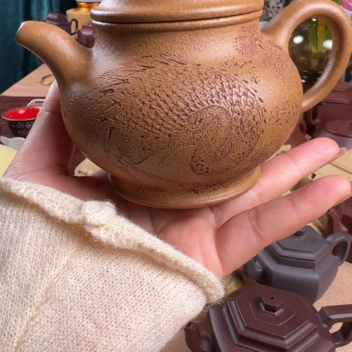 紫砂茶壶齐*跑老段潘壶