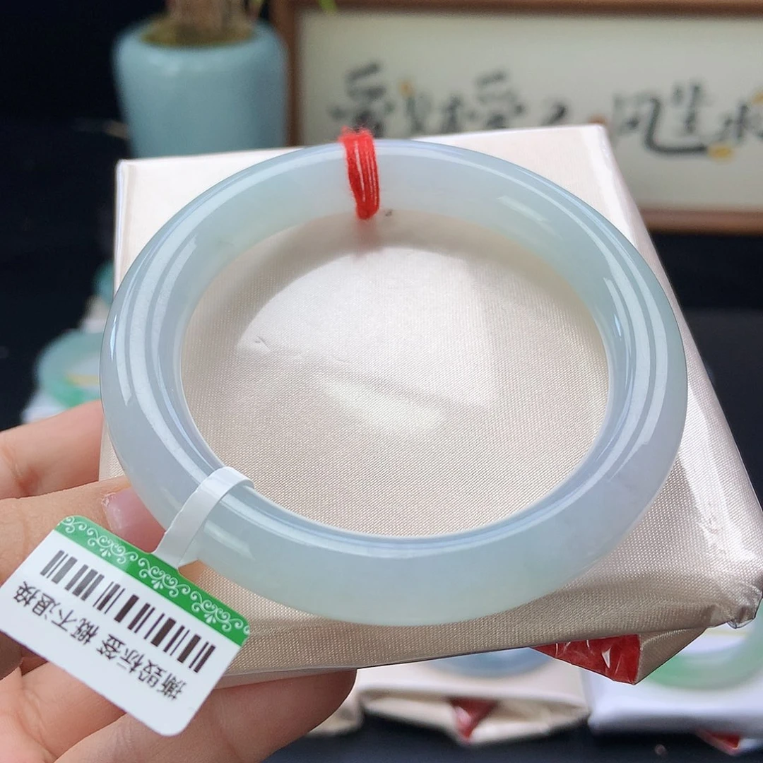 未镶嵌手镯翡翠7号漏 蓝晴绝