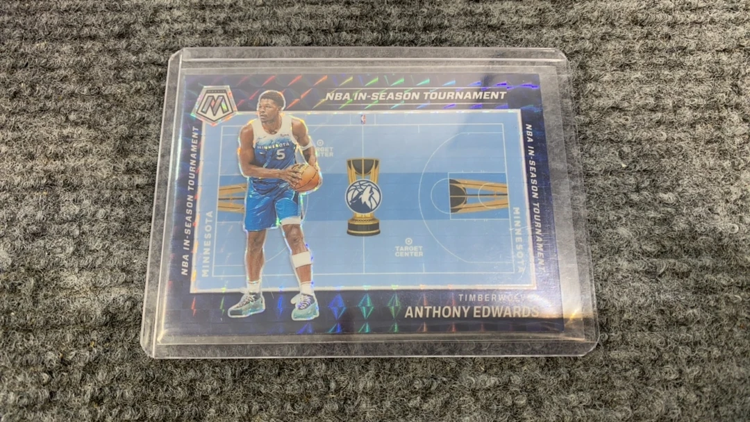 爱德华兹 华子 马赛克 季中锦标赛折射特卡 森林狼队 正版球星卡