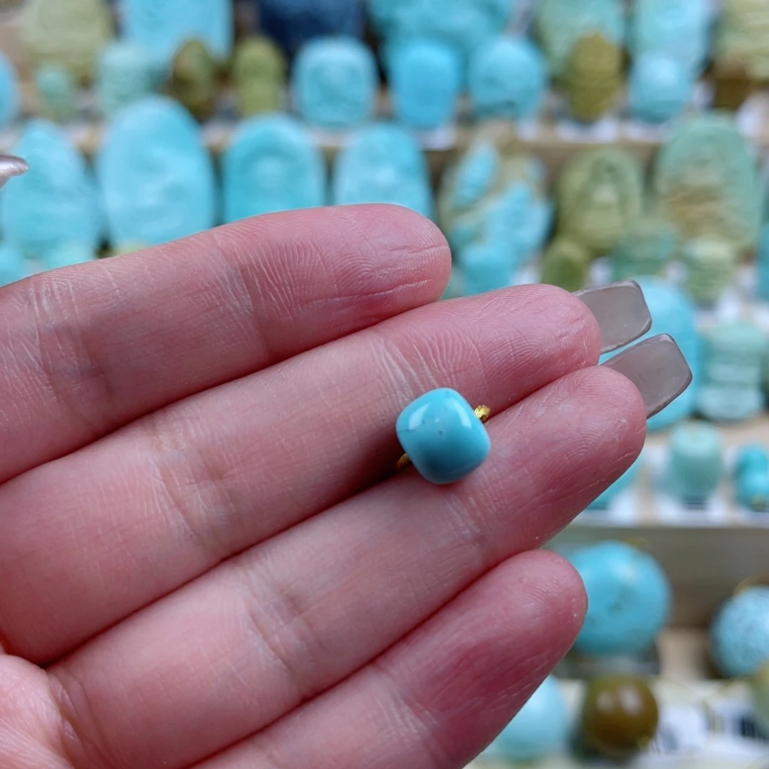 绿松石未镶嵌珠宝奇石8.4mm