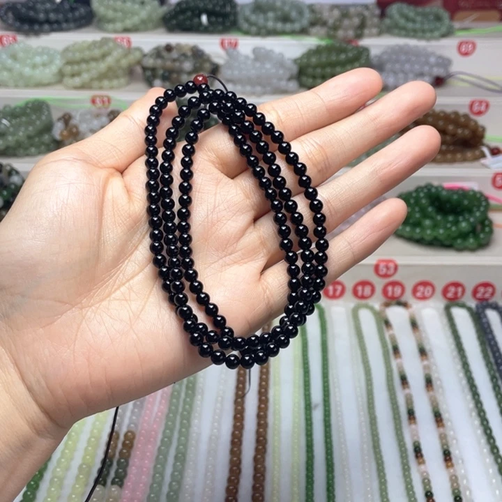 和田玉未镶嵌颈饰4m m