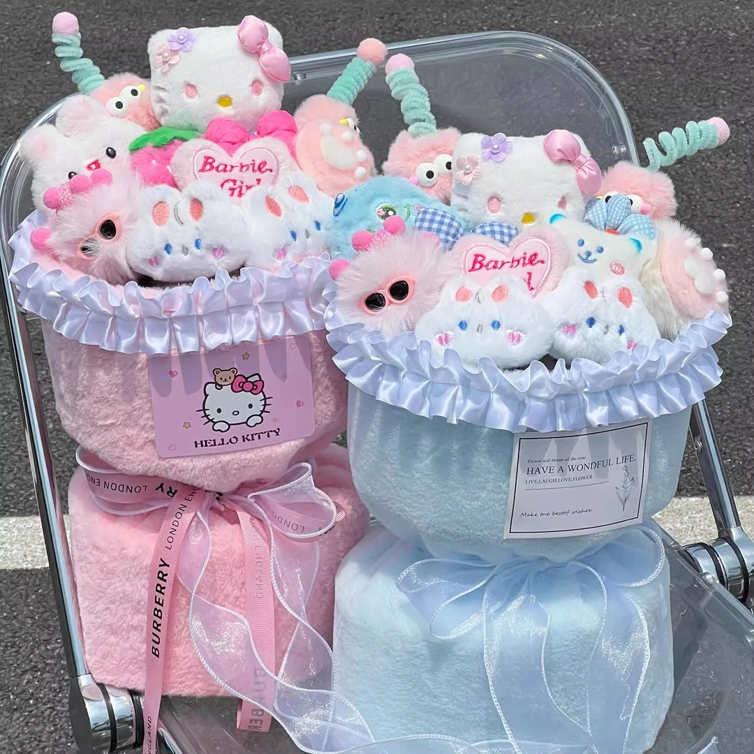 hellokitty玩偶花束生日礼物女生送闺蜜可爱kt七夕情人节送女朋友