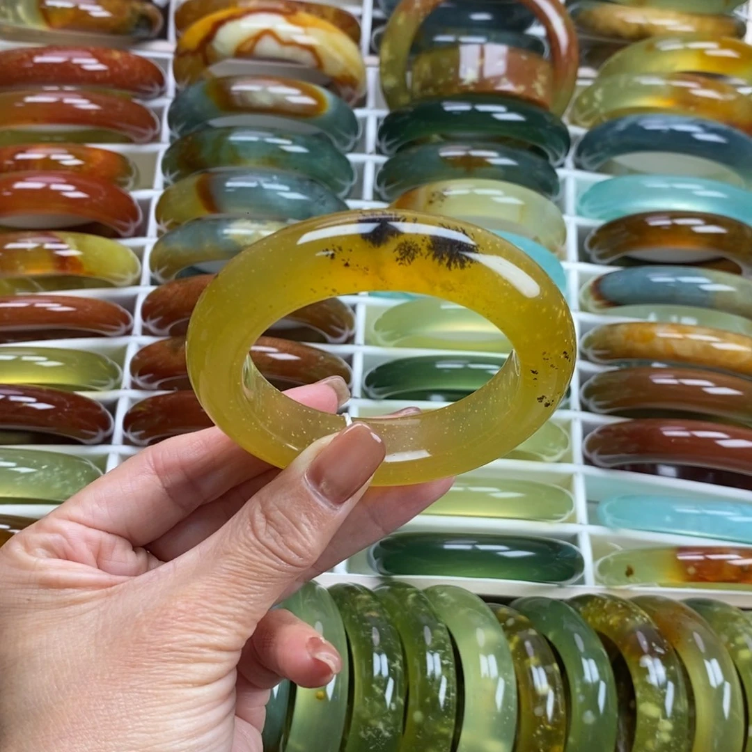 未镶嵌蛇纹石玉手镯56