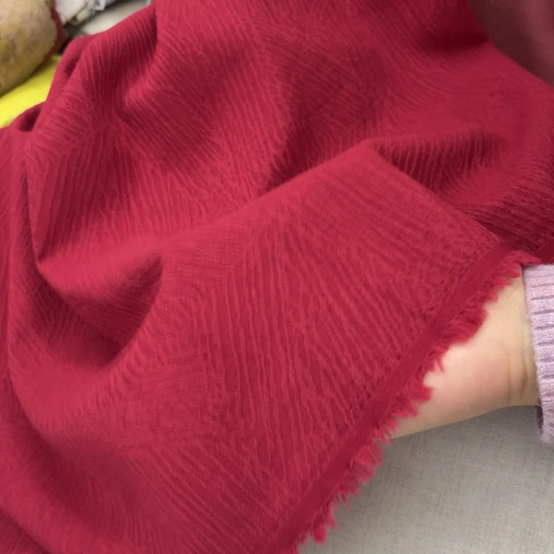 麻2米安哥拉红提花