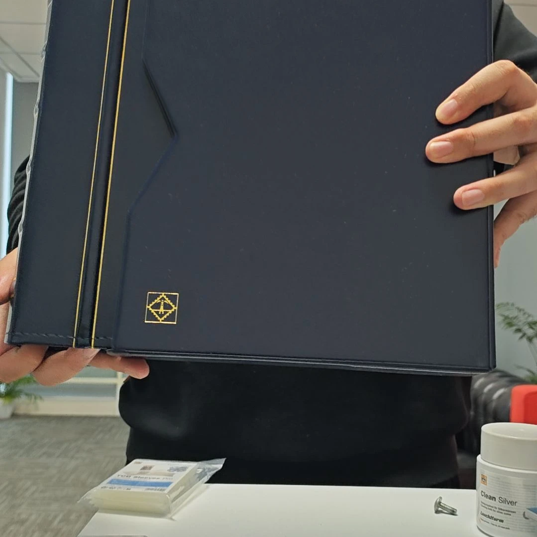 v系列蓝色活页册空册