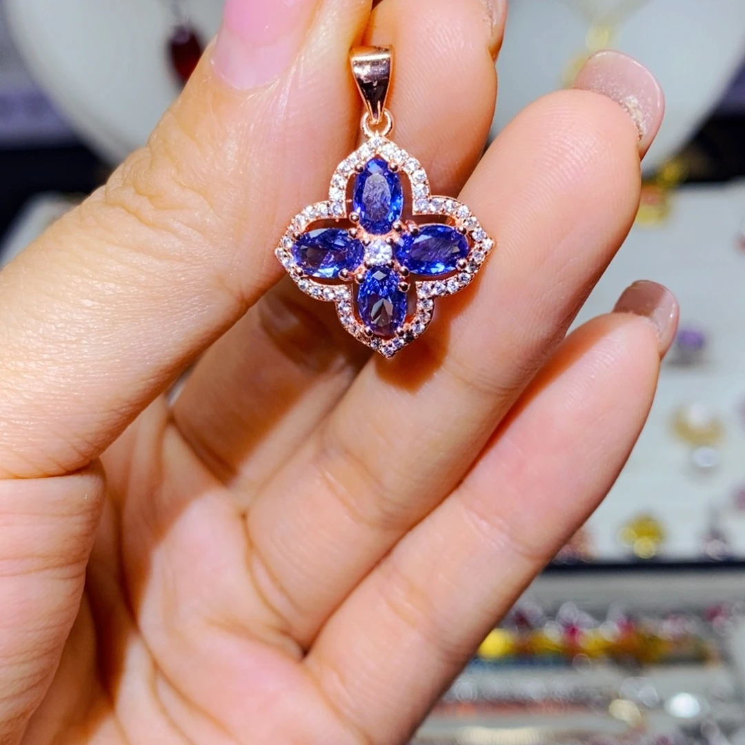 银S925镶嵌托帕石耳饰