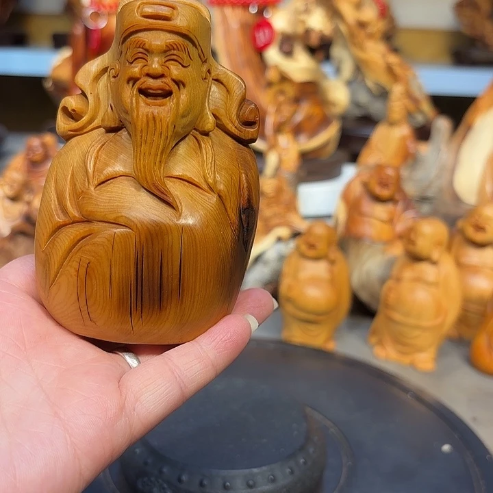 柏木太行崖柏财神爷