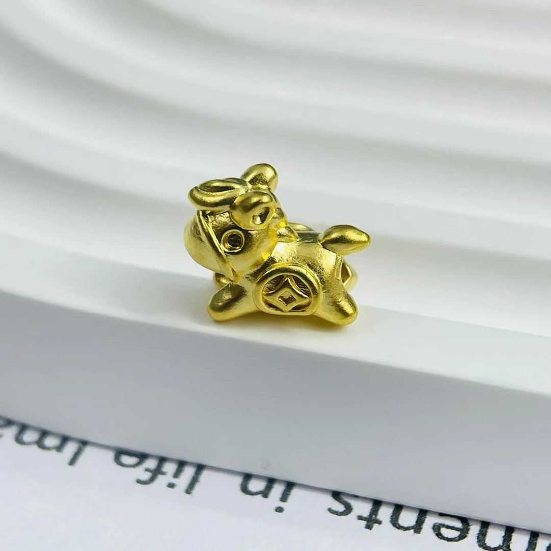 君潮黄金足金999小钱马DP2902-0190