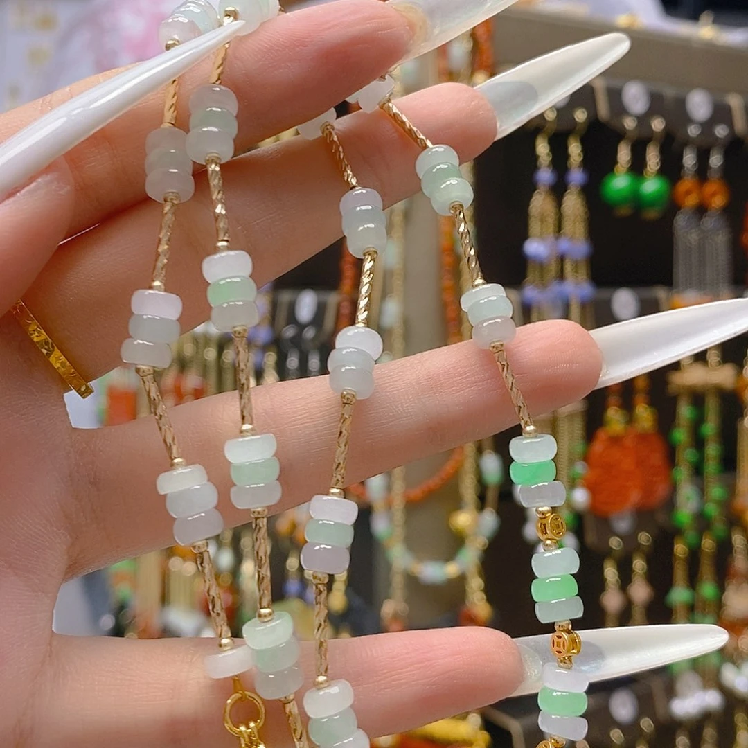 翡翠合金耳饰翡翠