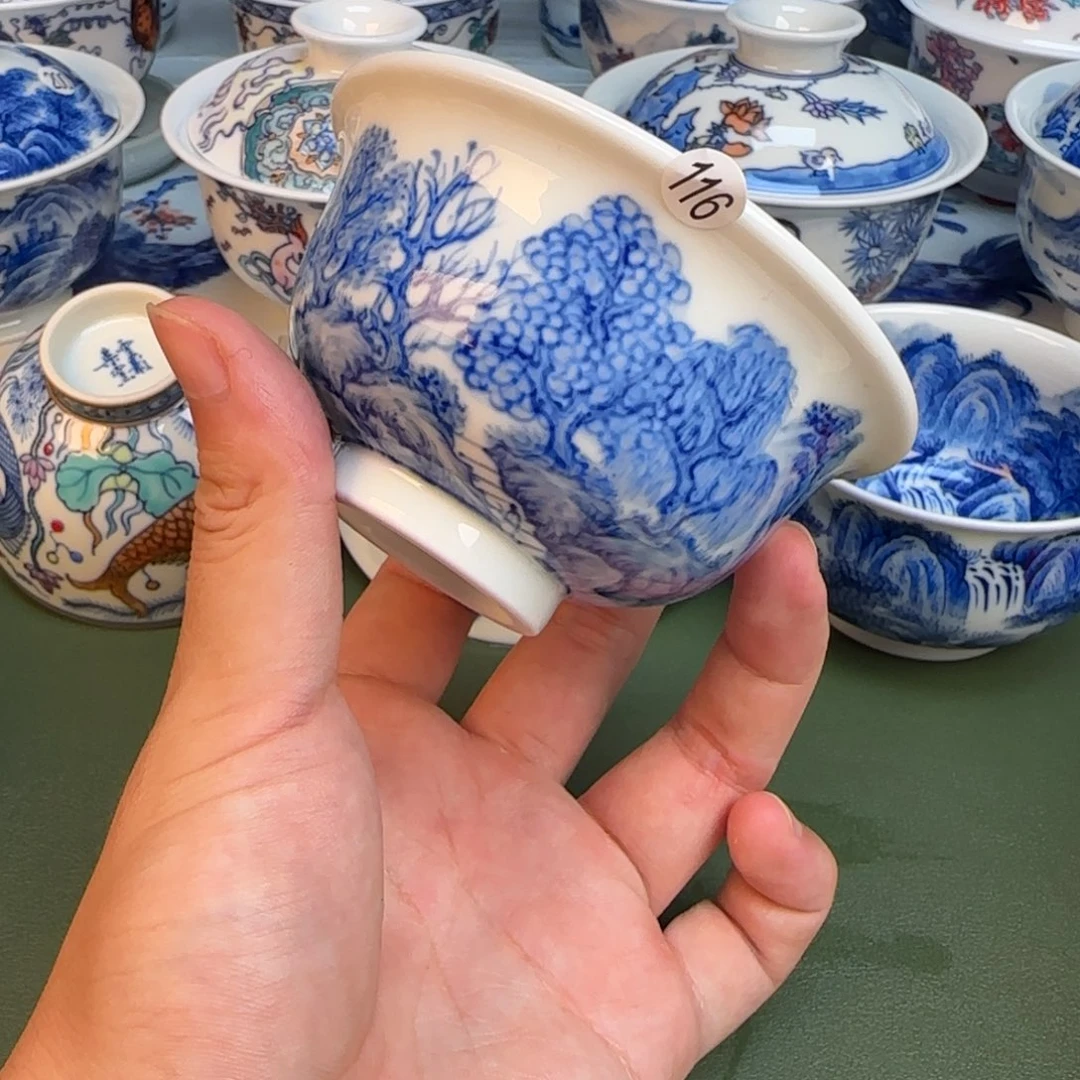 彦祖纯手工手绘茶具116