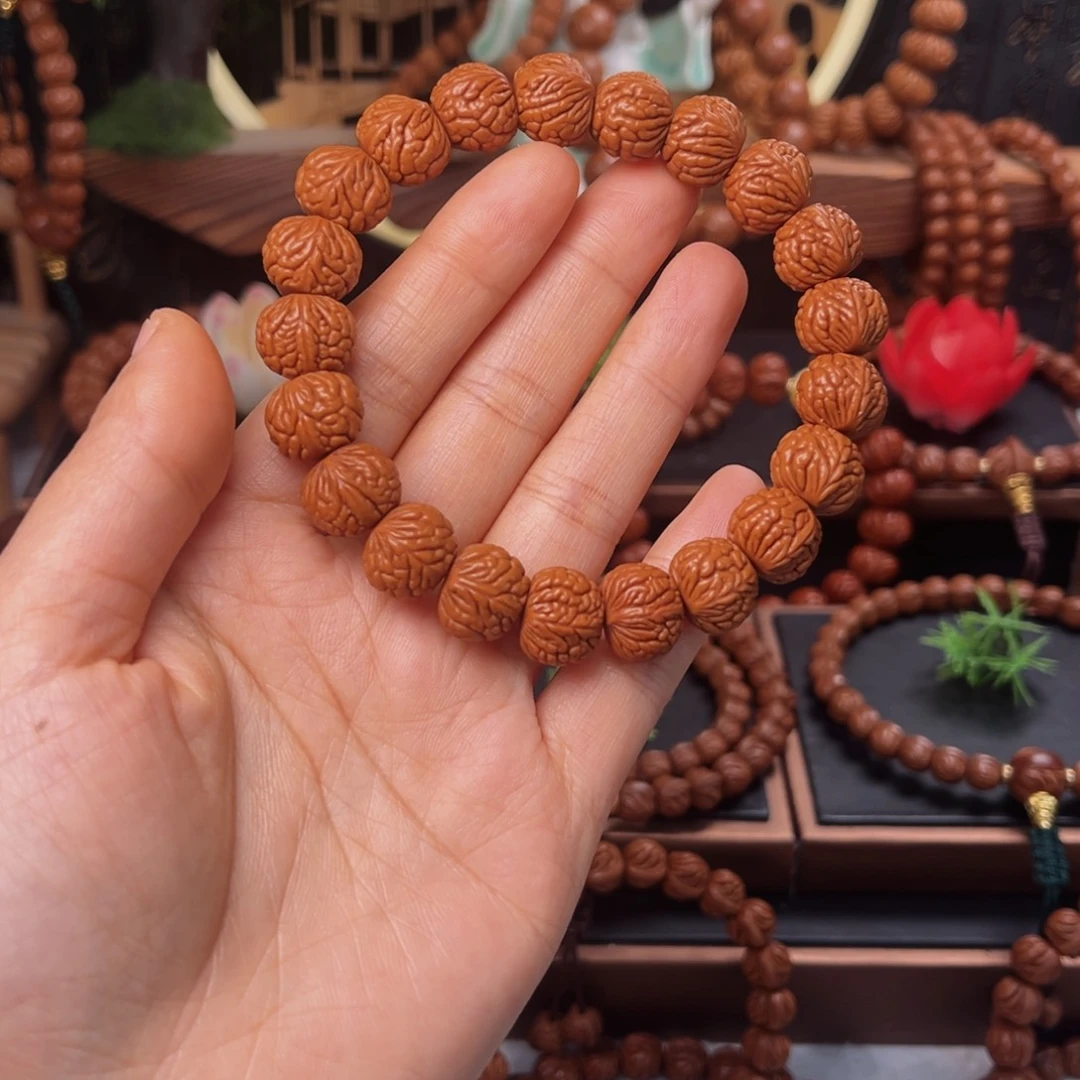 吊坠桃核王*跑14荔枝手串