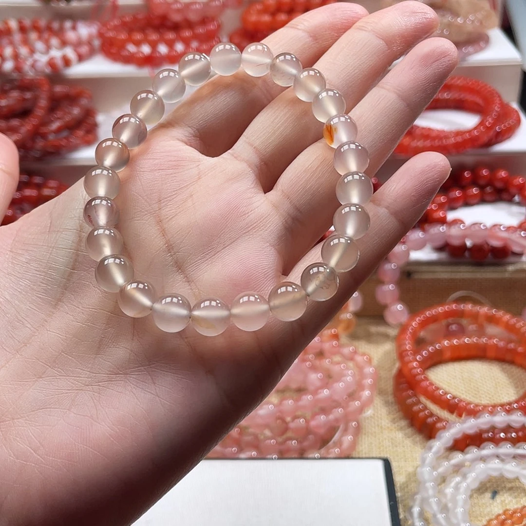 南红玛瑙未镶嵌手链