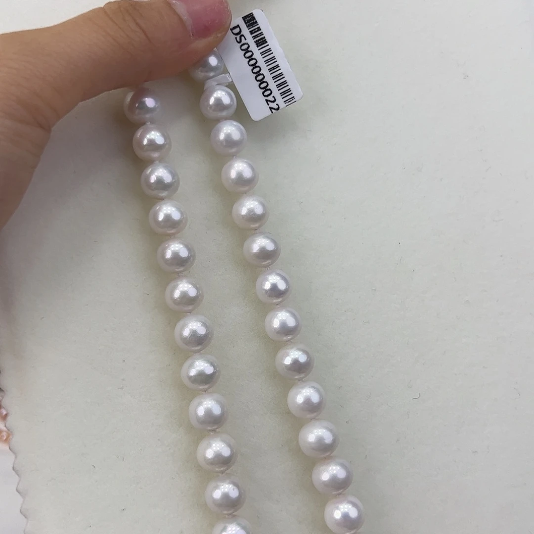 淡水珍珠颈饰银S925镶嵌➕10-10.5高品极光冷白