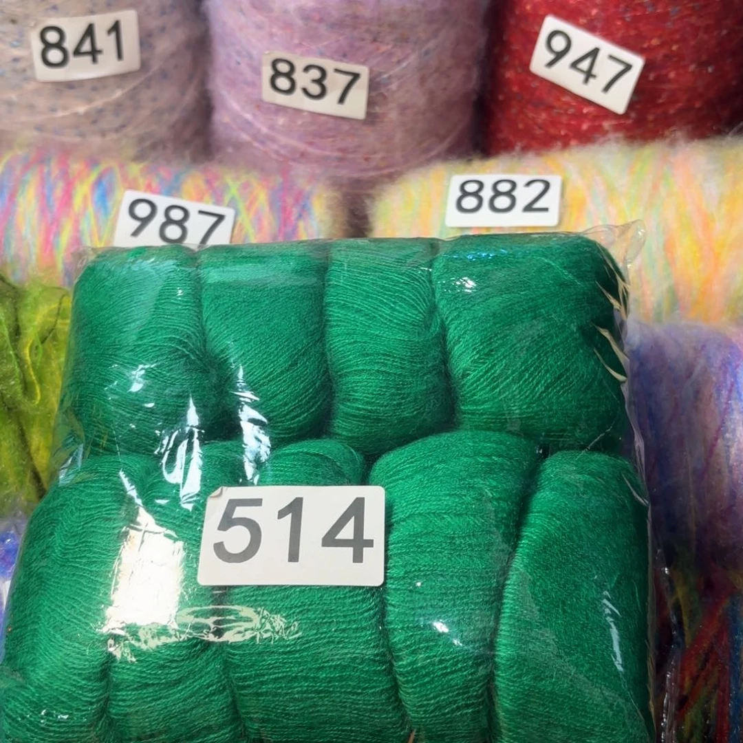 织绣514号马海毛一包9团