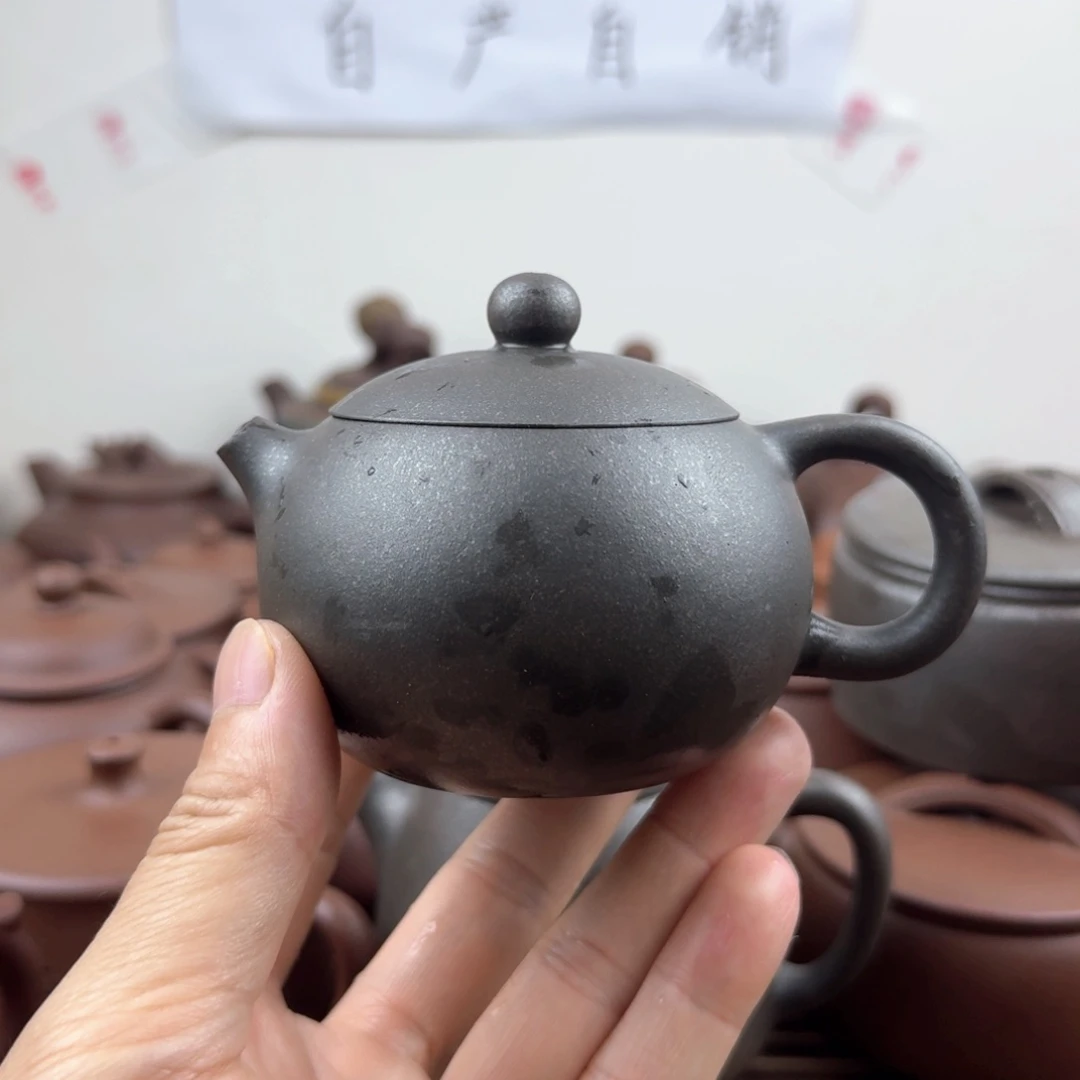 茶壶紫砂西施180cc紫泥还原烧