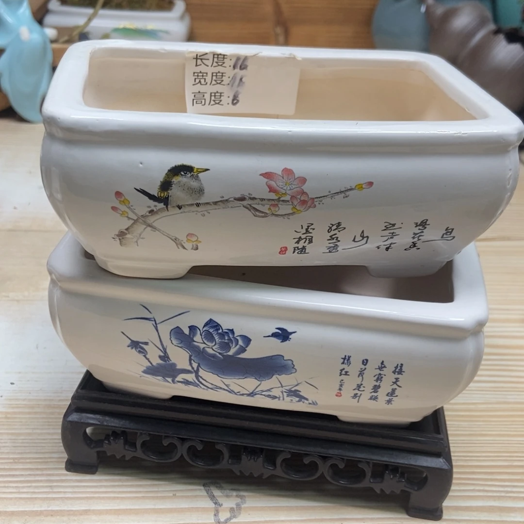 瓷片陶瓷花盆陶瓷艺术
