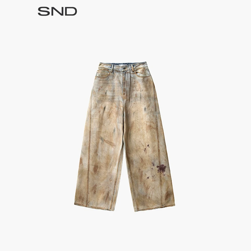 【ETHOR 设计师品牌】SND AW25 重工水洗/做旧牛仔长裤女款