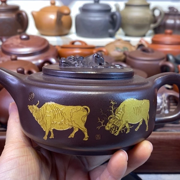 紫砂茶壶微瑕处理一把