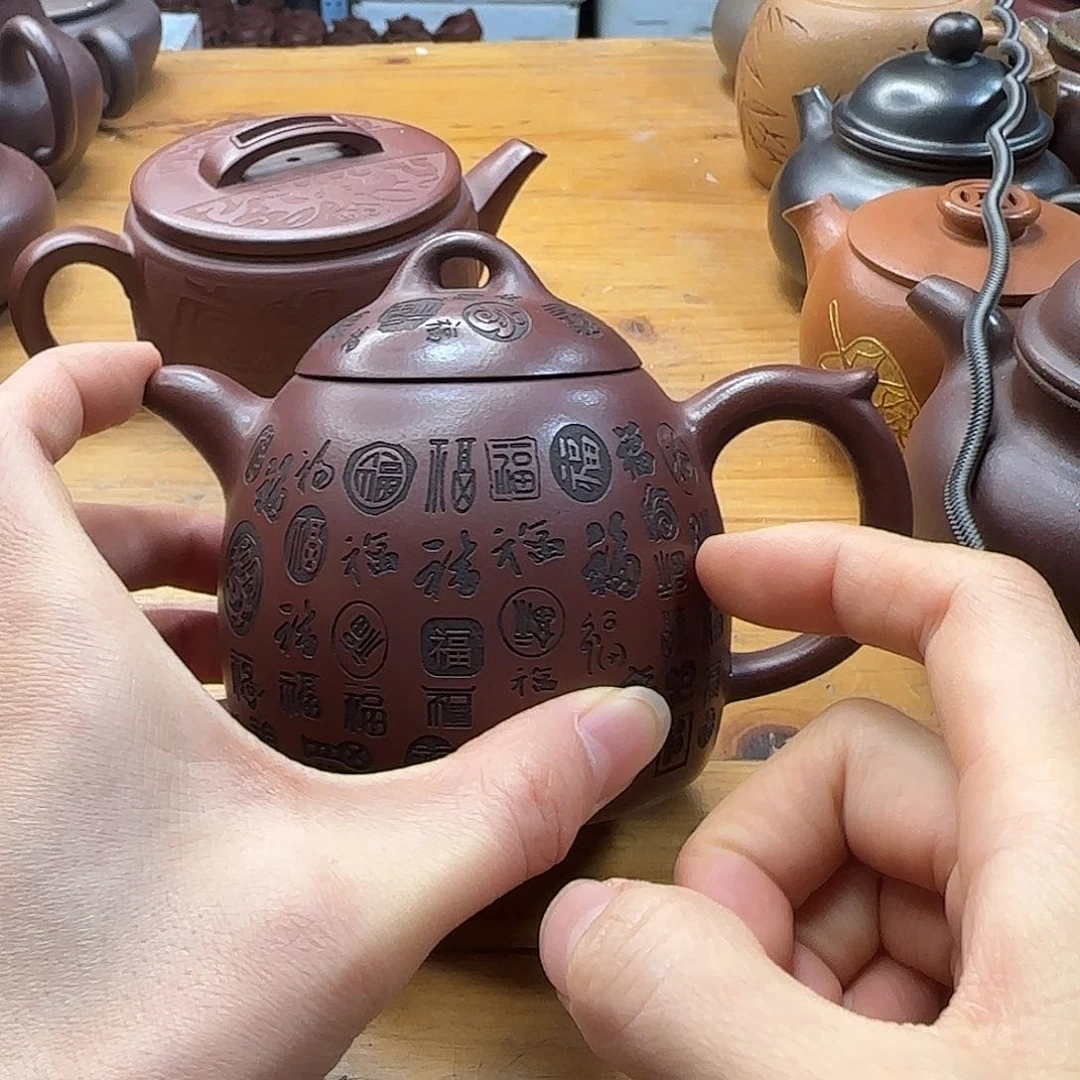 紫砂茶壶民间手艺人全手工制作