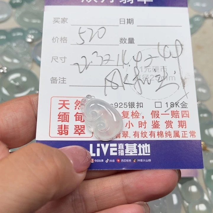 翡翠未镶嵌颈饰天然