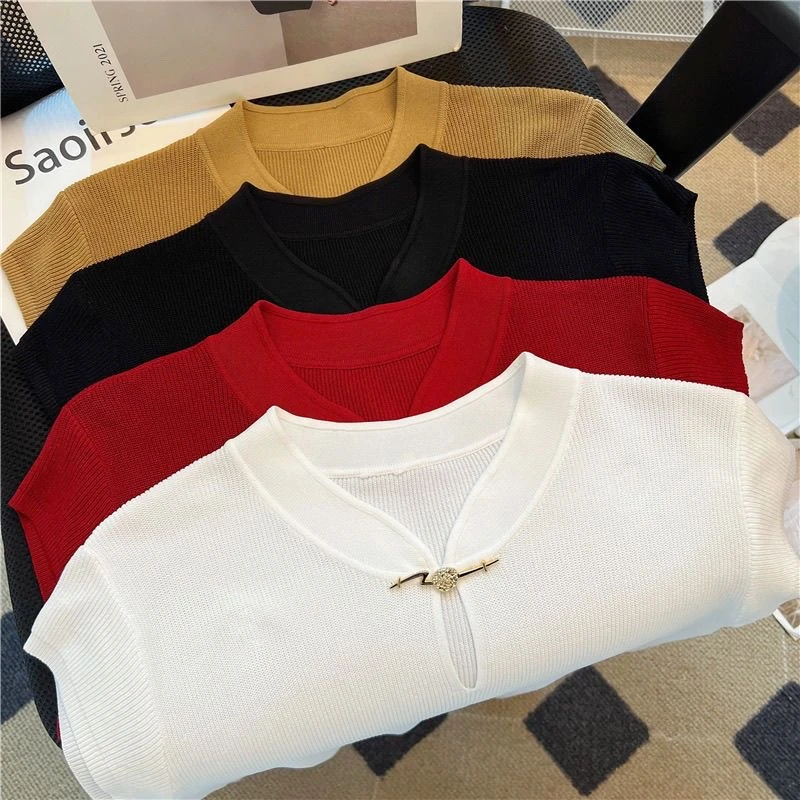 新中式上衣小衫飞飞袖体恤