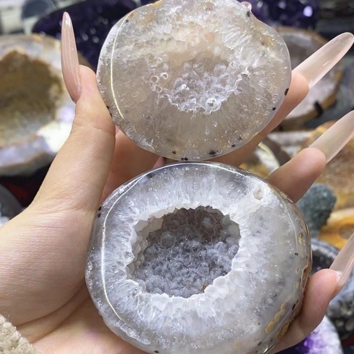 未镶嵌珠宝半成品紫晶牙软盆