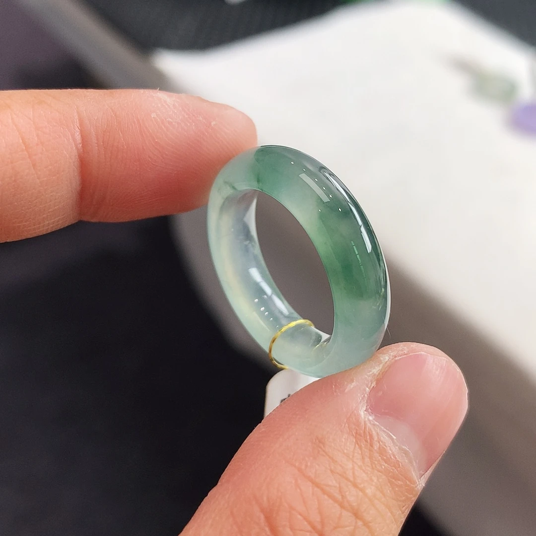 翡翠未镶嵌戒指17-18号