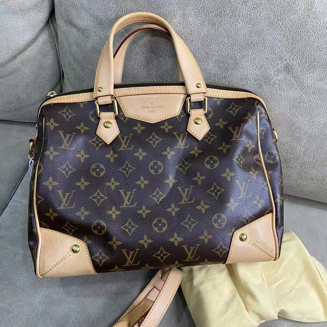 95新 LouisVuitton/路易威登 LRS/Retiro老花单肩包/编码0163