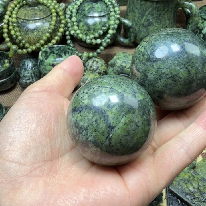 蛇纹石玉未镶嵌药王石能量养生产品