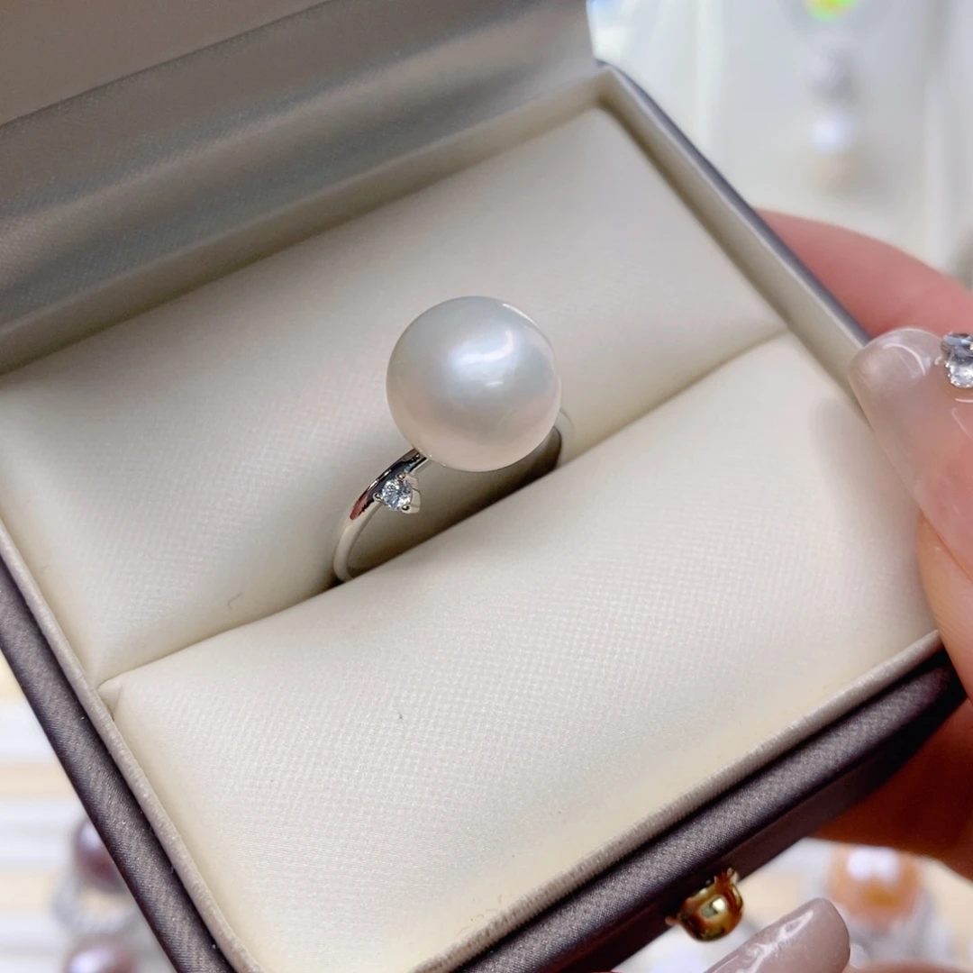 淡水珍珠戒指合金